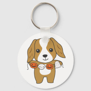 Cocker Spaniel Happy Halloween Dog Costume Keychai Keychain