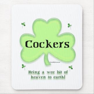 Cocker Spaniel Heaven; St. Patrick's day Cocker  Mouse Pad