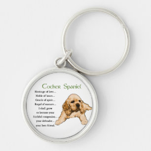 Cocker Spaniel Heritage of Love Keychain