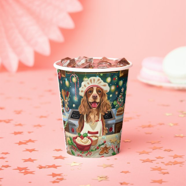 Cocker Spaniel Holiday Baking: Festive Christmas Paper Cups (Insitu)