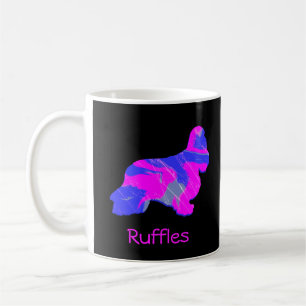 Cocker Spaniel Hot Pink Dog Silhouette Black Coffee Mug