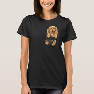 Cocker Spaniel in Pocket Puppy Dog T-Shirt Gifts