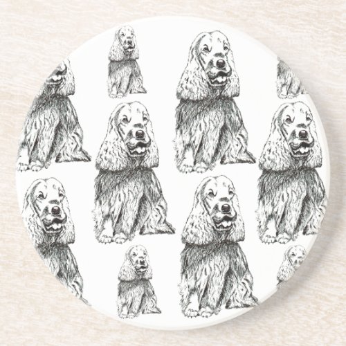 COCKER SPANIEL INGLS PATTERN COASTER