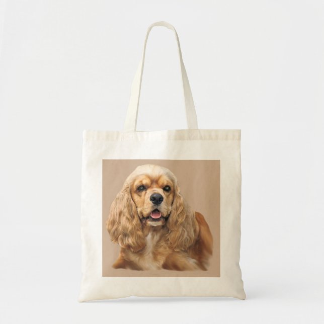 Cocker Spaniel Just Adorable Tote Bag (Front)