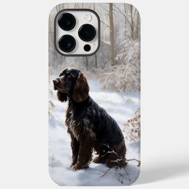 Cocker Spaniel Let It Snow Christmas  Case-Mate iPhone Case (Back)