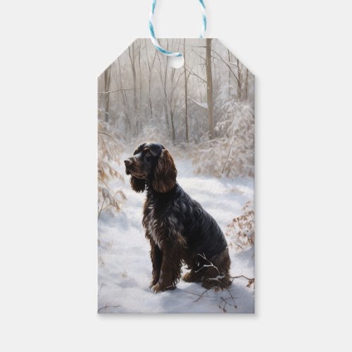 Cocker Spaniel Let It Snow Christmas  Gift Tags