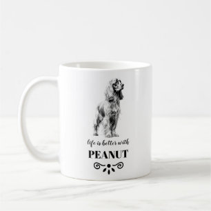Cocker Spaniel Life is better with Custom Dog Name Coffee Mug