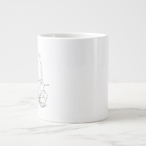 Cocker Spaniel Line Drawing Art Dog Coffee Mug