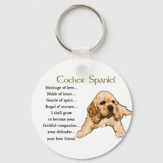 Cocker Spaniel Lovers Gifts Keychain