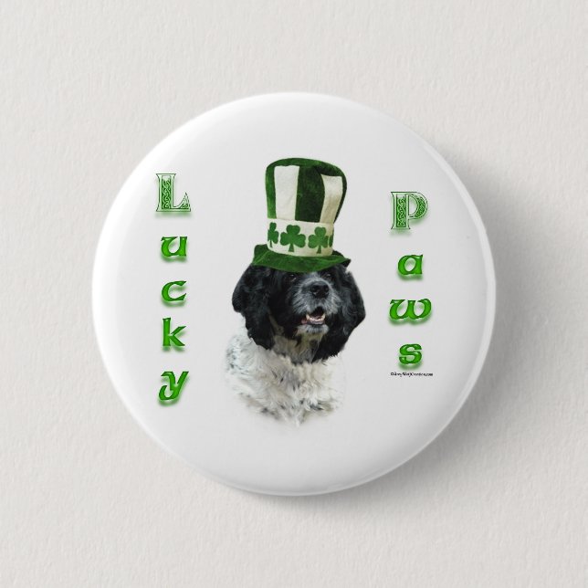 Cocker Spaniel Lucky Paws Button (Front)