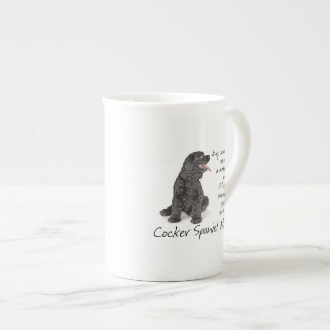 Cocker Spaniel Mom Bone China Mug (Front Right)