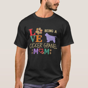 Cocker Spaniel Mom For Cocker Spaniel Dog Lovers T-Shirt