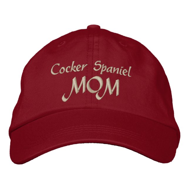 Cocker Spaniel  MOM Gifts Embroidered Baseball Hat (Front)