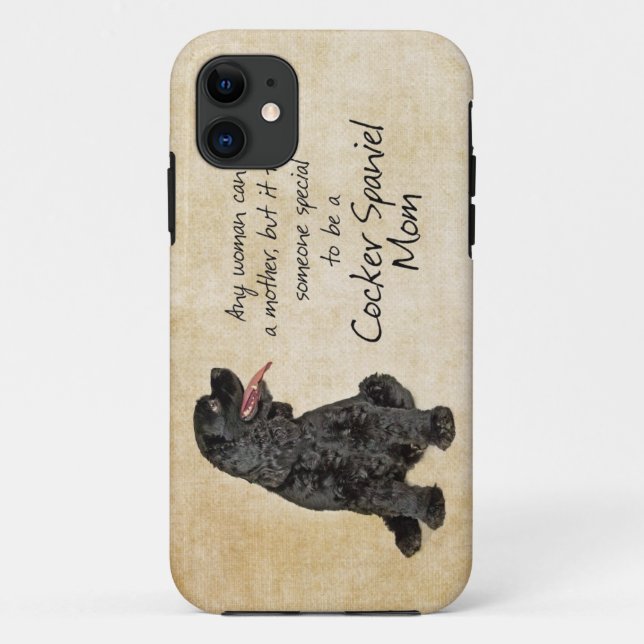 Cocker Spaniel Mom iPhone 6 Case (Back)