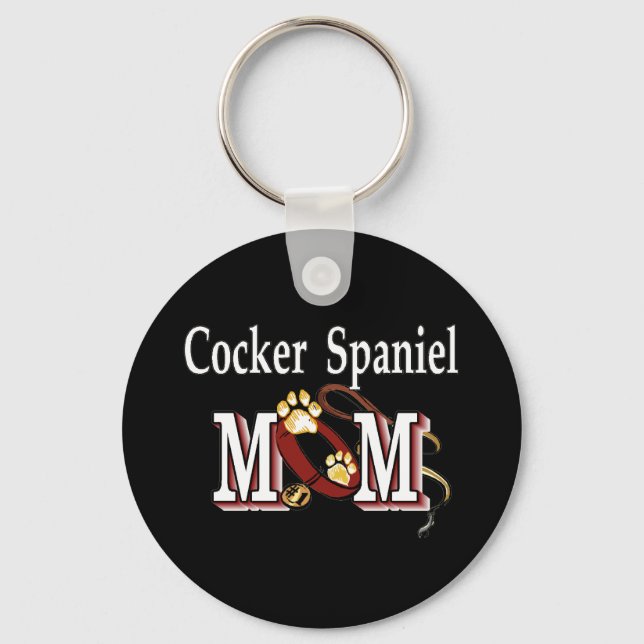 cocker spaniel mom Keychain (Front)