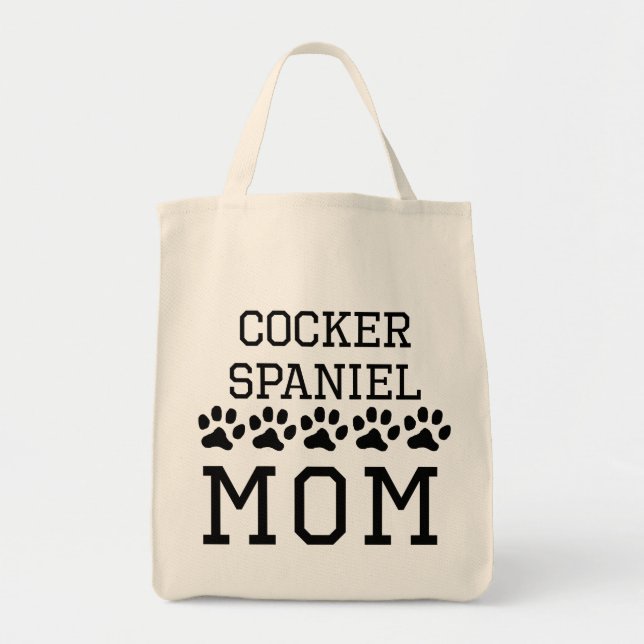 Cocker Spaniel Mom Tote Bag (Front)