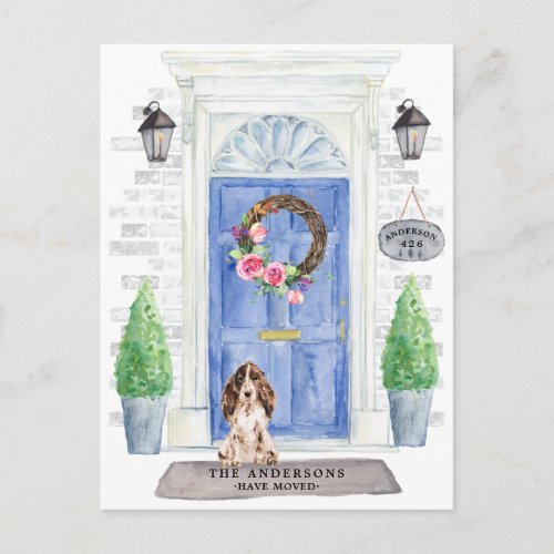 Cocker Spaniel Moving Announcement Postcard