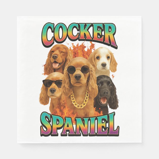 Cocker Spaniel  Napkins (Front)