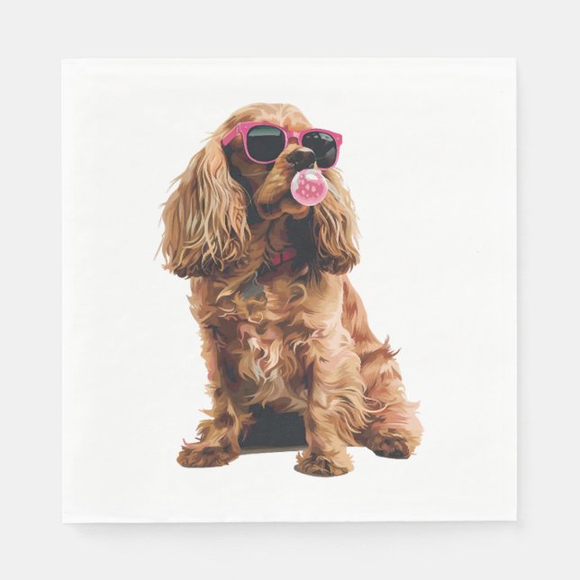 Cocker Spaniel Napkins (Front)