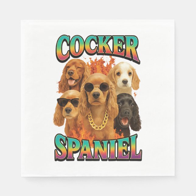 Cocker Spaniel  Napkins (Front)