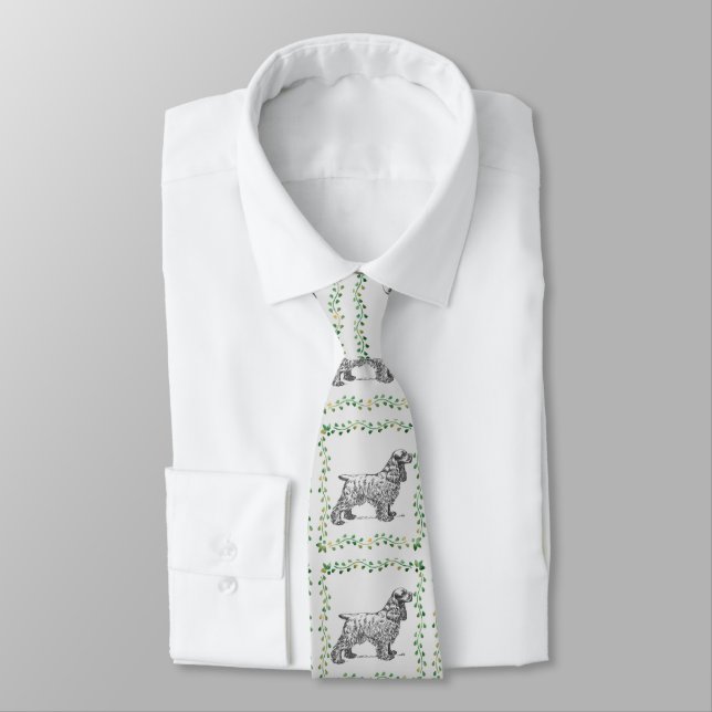 Cocker Spaniel Neck Tie (Tied)
