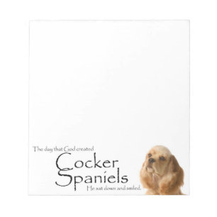 Cocker Spaniel Notepad