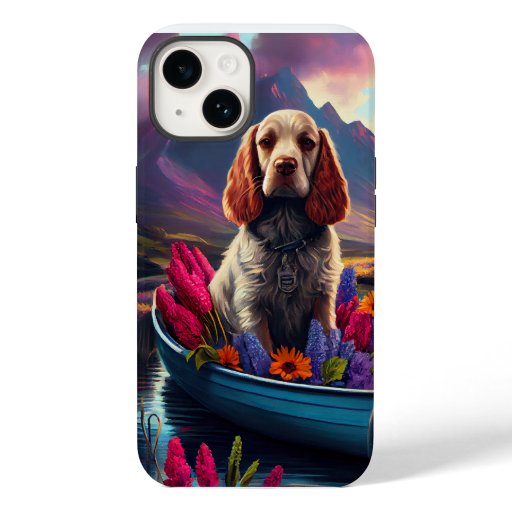 Cocker Spaniel on a Paddle: A Scenic Adventure Case-Mate iPhone 14 Case