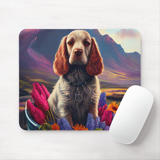 Cocker Spaniel on a Paddle: A Scenic Adventure Mouse Pad (With Mouse)