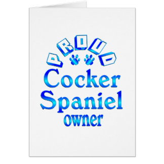 Cocker Spaniel Owner Cards