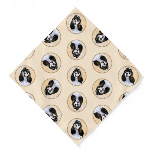 Cocker Spaniel Painting Parti Tan Original Dog Art Bandana