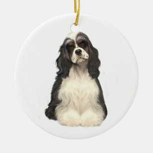 Parti Cocker Spaniel Christmas Ornaments Zazzle