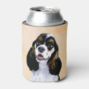 Cocker Spaniel (Parti) Painting - Original Dog Art Can Cooler