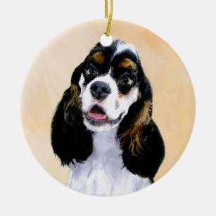 working cocker spaniel ornaments