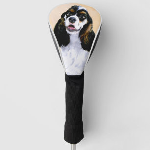 Cocker Spaniel (Parti) Painting - Original Dog Art Golf Head Cover