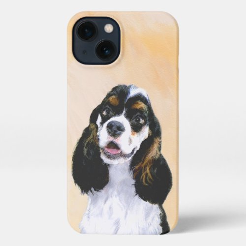 Cocker Spaniel Parti Painting _ Original Dog Art iPhone 13 Case