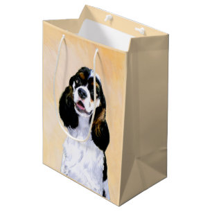 Cocker Spaniel (Parti) Painting - Original Dog Art Medium Gift Bag