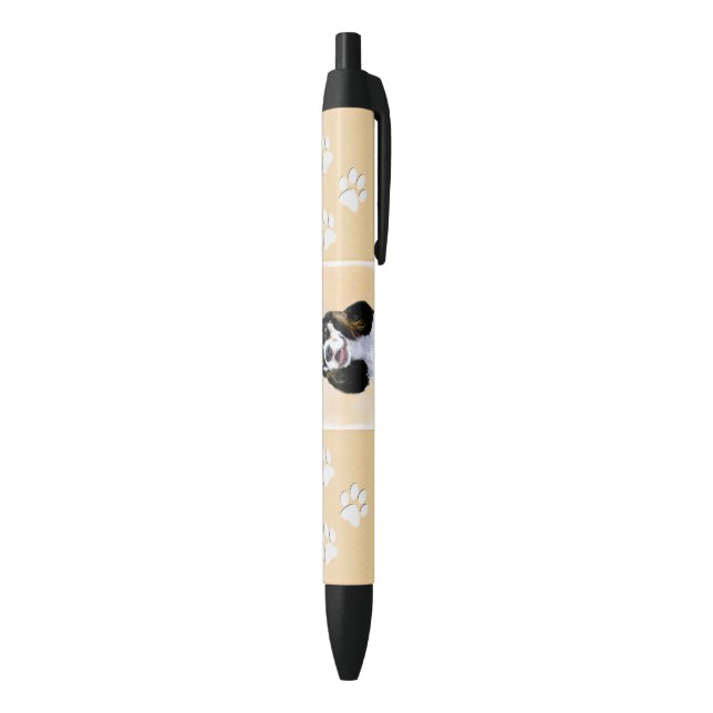 Cocker Spaniel (Parti) Painting - Original Dog Art Pen (Bottom (Vertical))