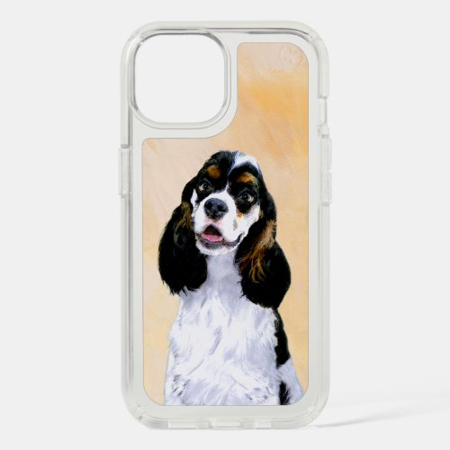 Cocker Spaniel Parti Painting _ Original Dog Art iPhone 15 Case