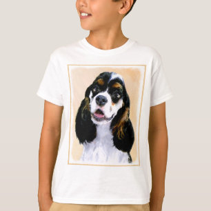 Cocker Spaniel (Parti) Painting - Original Dog Art T-Shirt