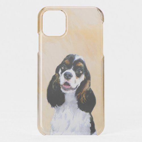 Cocker Spaniel Parti Painting _ Original Dog Art iPhone 11 Case