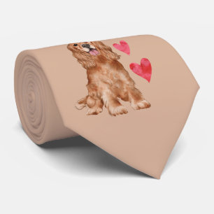 Cocker Spaniel Pattern  Neck Tie