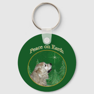 Cocker Spaniel Peace Keychain