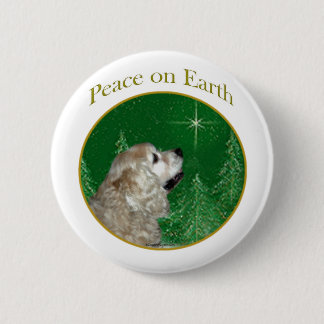 Cocker Spaniel Peace Pinback Button