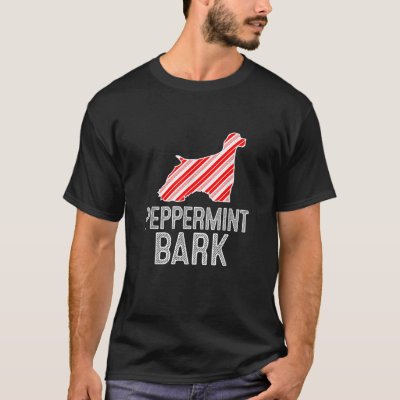 Cocker Spaniel Peppermint Bark Christmas Dog  T-Shirt