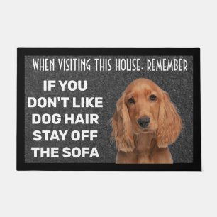 Cocker Spaniel personalized doormat