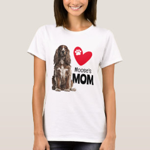 Cocker Spaniel Personalized Mom T-Shirt