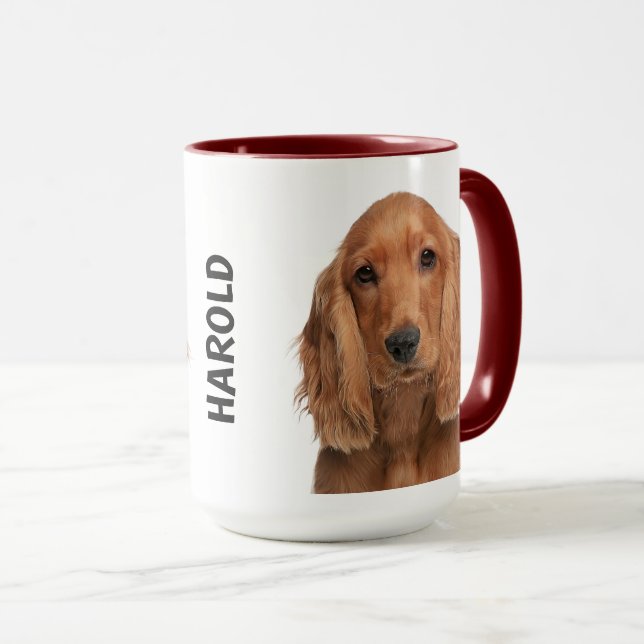 Cocker Spaniel Personalized Mug (Front Right)