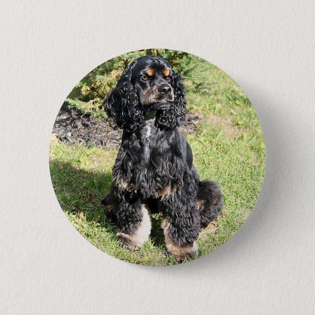 Cocker Spaniel Photo Button (Front)