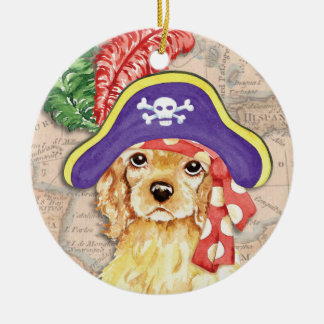 Conversation Concepts Blonde Cocker Spaniel Dog Sleigh Dog Holiday Ornament