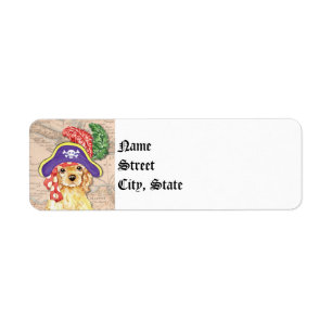 Cocker Spaniel Pirate Label